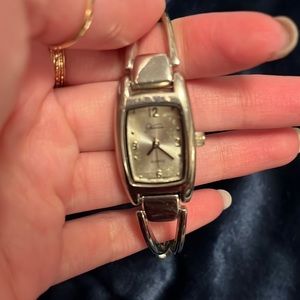 Silver Rectangle Watch